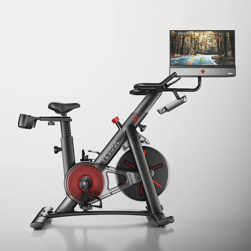 Yesoul Exercise Bike G1M Max (Bike with Screen) Smart Exercise Bike with 21.5" HD Screen,Low Noise Indoor Cycling Bike for Home Gym Fitness Equipment Trainer four-speaker surround sound - Image 4