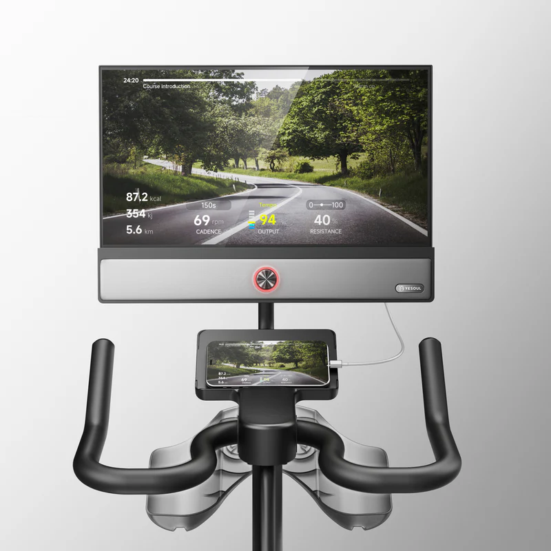 Yesoul Exercise Bike G1M Max (Bike with Screen) Smart Exercise Bike with 21.5" HD Screen,Low Noise Indoor Cycling Bike for Home Gym Fitness Equipment Trainer four-speaker surround sound - Image 6