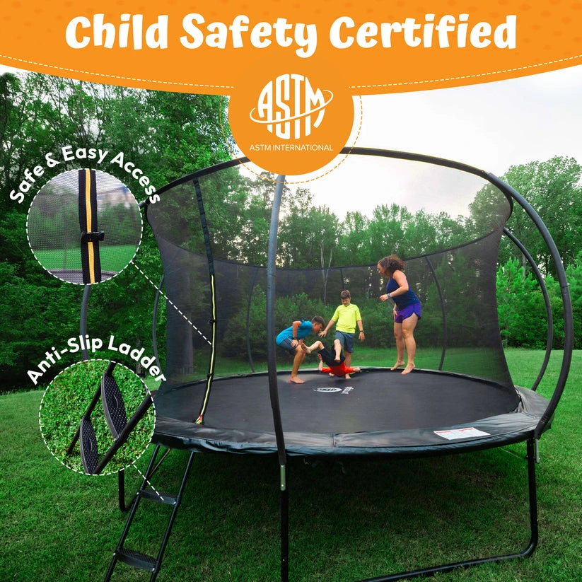 Jumpzylla Premium Trampoline with Extra Protection | ASTM Safety Certified - Image 9