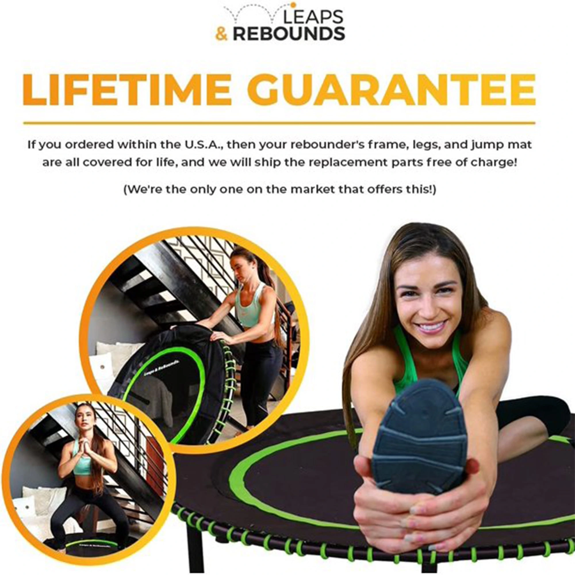 The Leaps & ReBounds Fitness Trampoline - Bungee Rebounder - Image 7