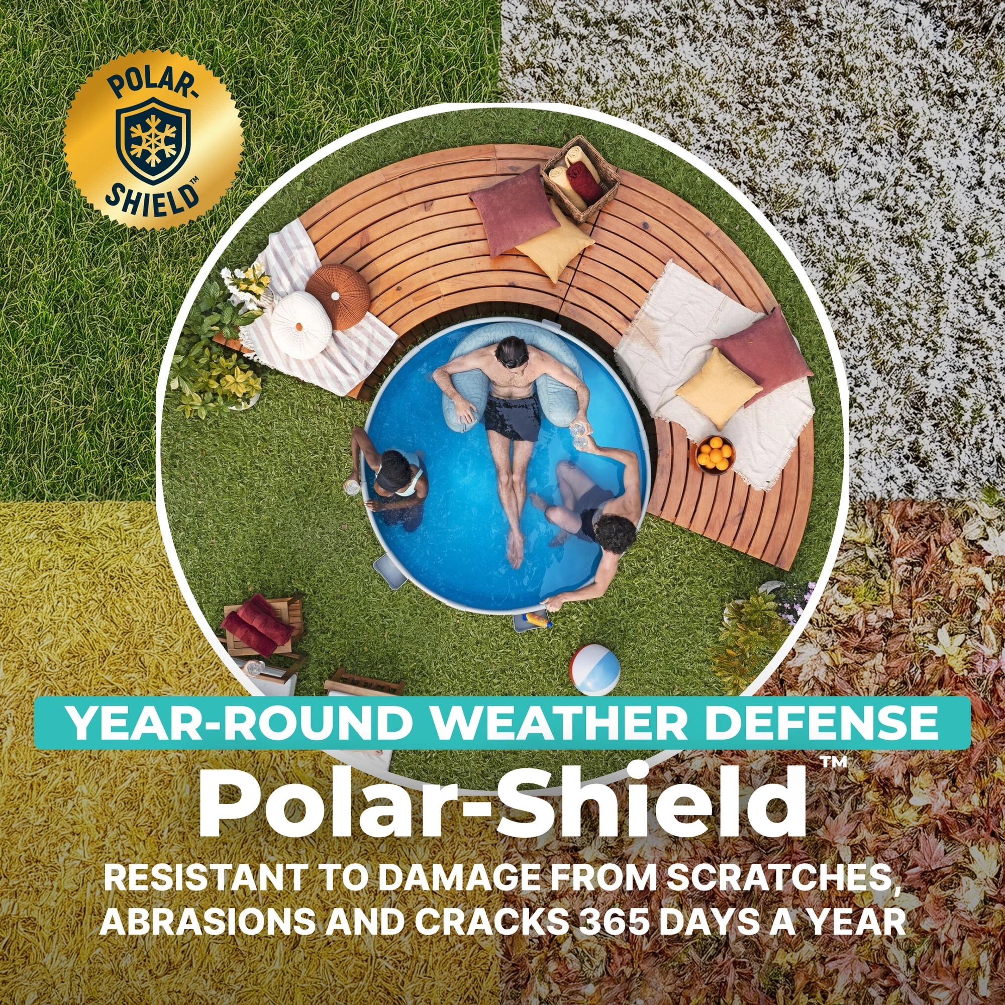 Bestway TANX 6' x 24" Round Above Ground Stock Tank Metal-Walled Above Ground Pool, All-in-One Set - Image 5