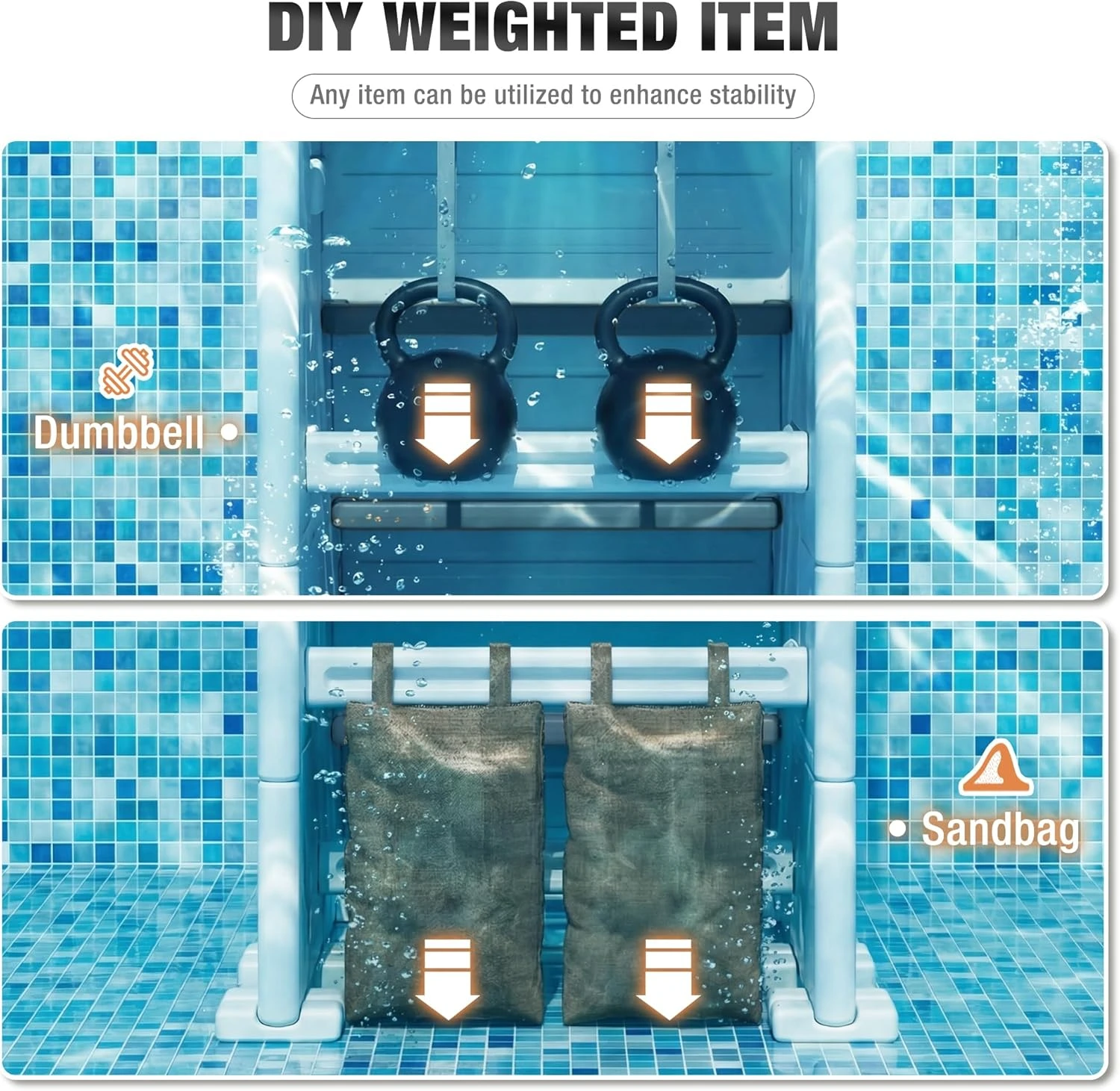 BETISEF Pool Ladder Above Ground, Heavy Duty 4Step Pool Ladder with Dual Handrails and Nonslip Steps, 500 LBS Load Capacity, for 46-58 Inch - Image 9