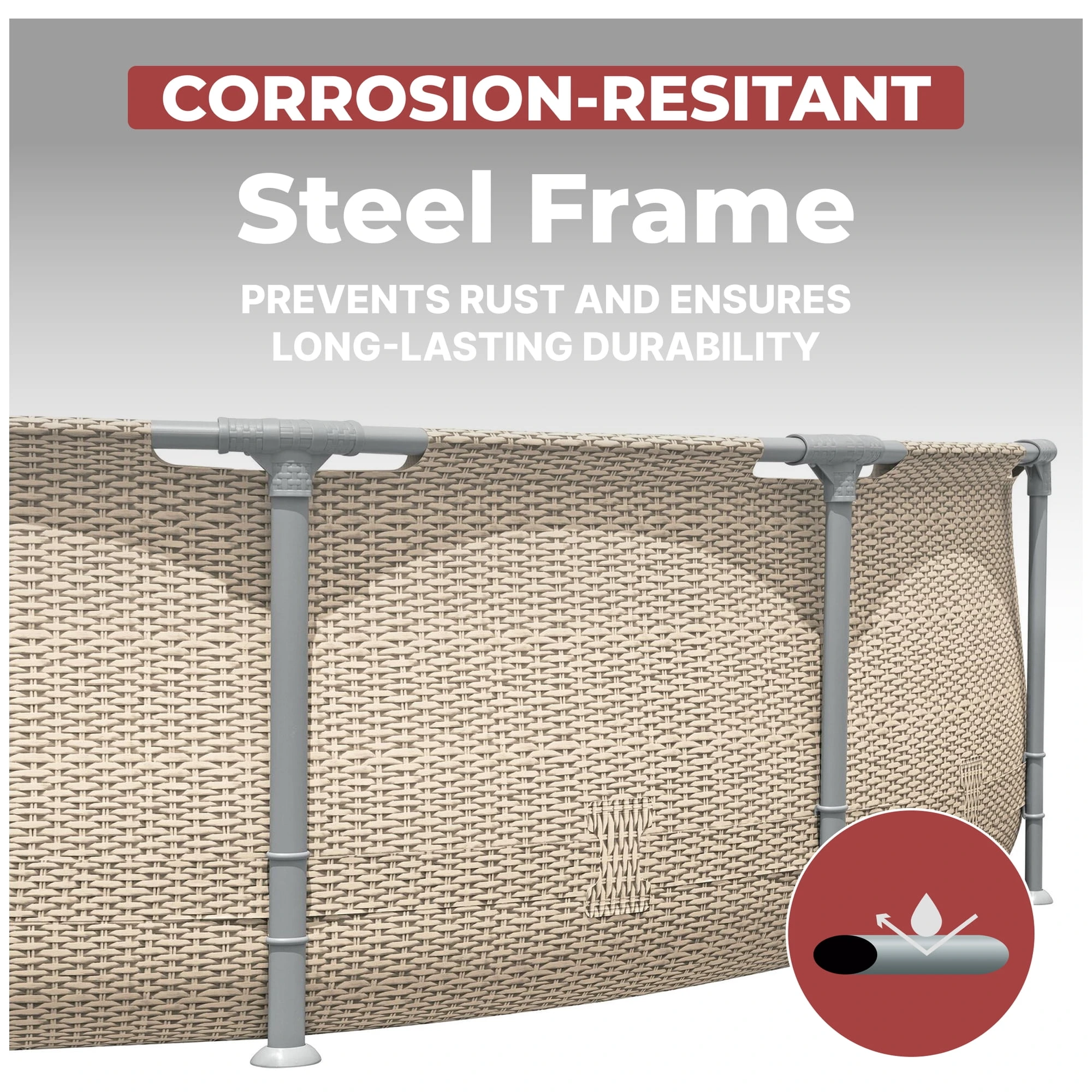 Coleman Steel Pro Max 14' x 33" Round Metal Frame Above Ground Pool Set - Image 7