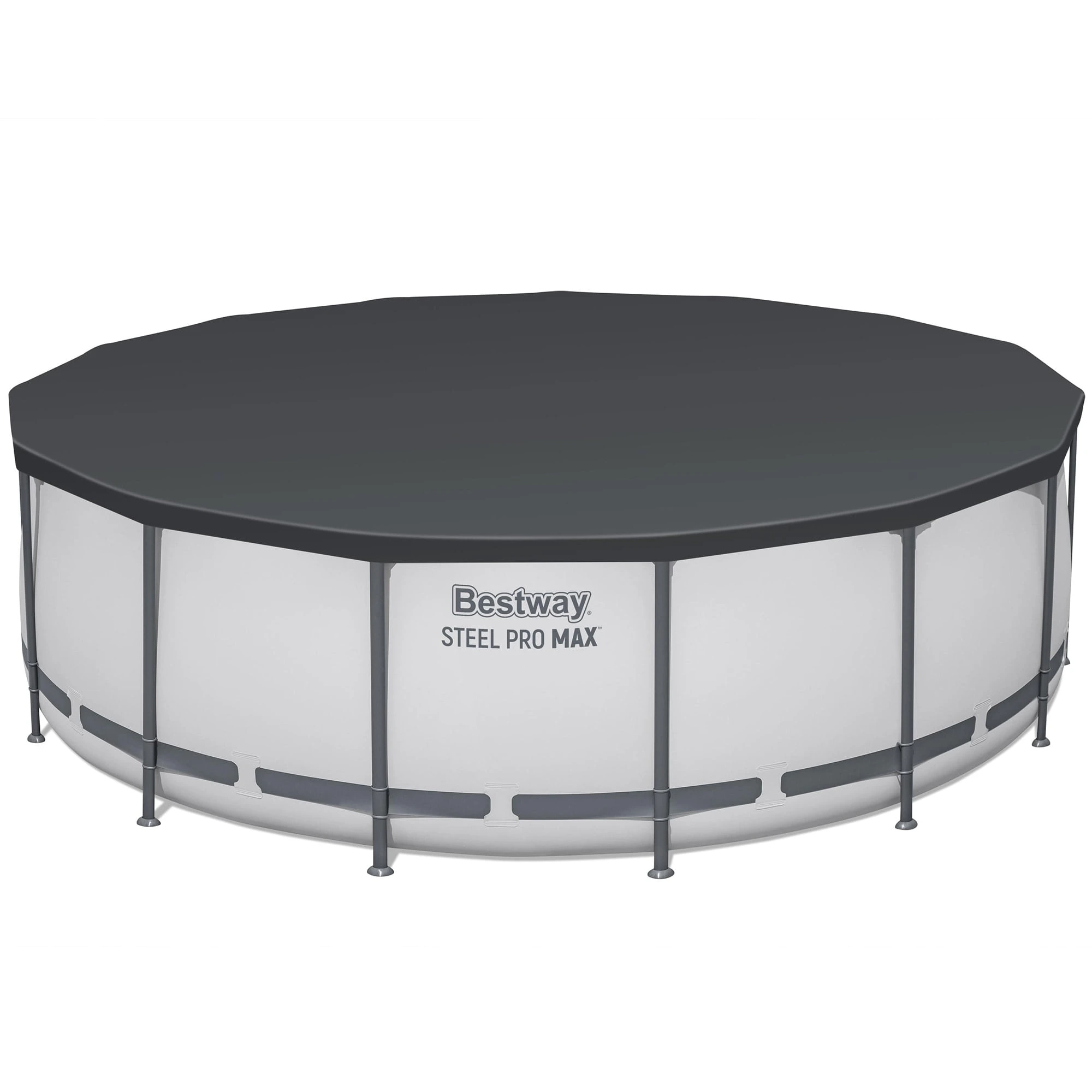 Bestway Steel Pro MAX 15' x 48" Prismatic Stone Pool Set| Durable Construction, Easy Assembly, and All-Inclusive Accessories - above ground pool set with filter pump, ladder, and pool cover - Image 3