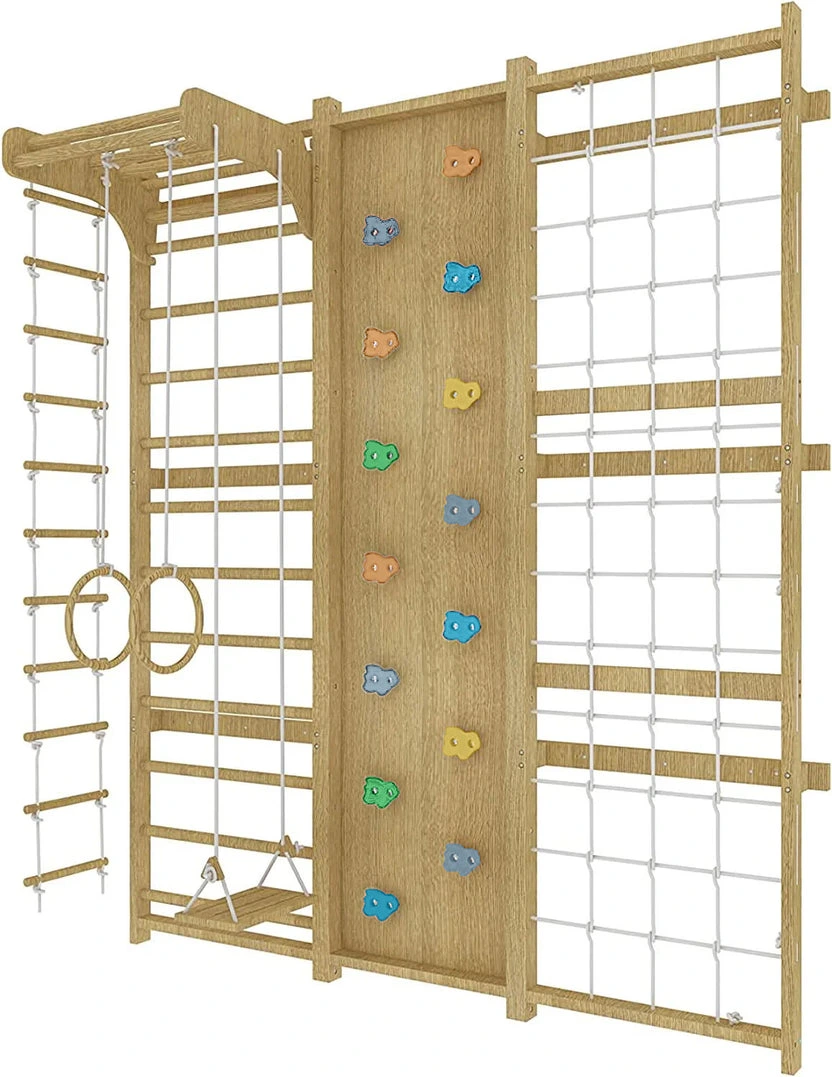 Avenlur Walnut | Swedish Ladder Jungle Gym Wall Mounted - Image 7