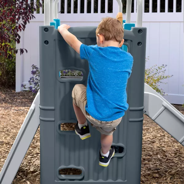 Step2 Scout & Slide Climber, Kids Outdoor Playset, Backyard Playground Set, Slide, Climbing Wall, Tunnel, Outside Vintage Style Jungle Gym, for Toddlers 2-6 Years Old - Image 4