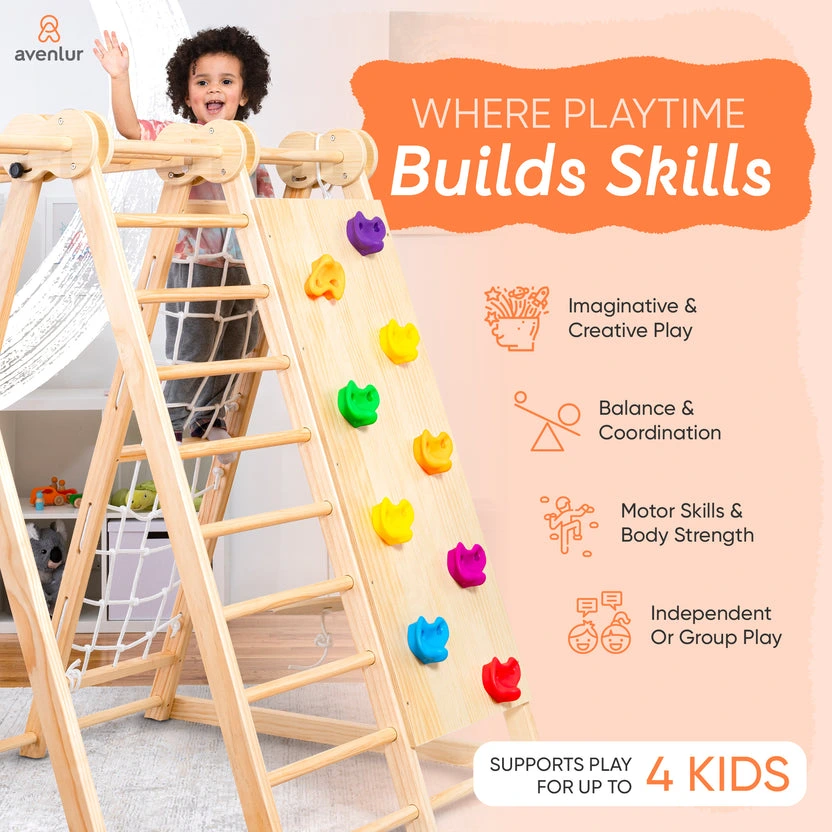 Avenlur 8 in 1 Chestnut | Foldable Jungle Gym - Image 4