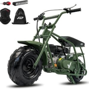 FRP GMB100 Mini Dirt Bike 99CC Gas Powered - 4-Stroke Engine Trail Mini Bike for Youth & Adults, Off-Road Adventure Bike Up to 28 MPH, 220 LBS Capacity